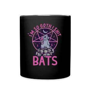Satan Beelzebub Teufel Gothic Pentagram Mystisch - Tasse einfarbig - Schwarz - Vorne