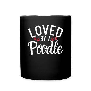 Poodle Gifts - Tasse einfarbig - Schwarz - Vorne