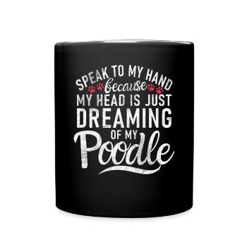 Cadeaux Caniche - Mug uni - noir - Devant