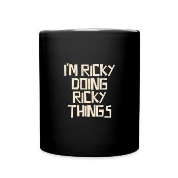 I'm Ricky doing Ricky things - Tasse einfarbig - Schwarz - Vorne