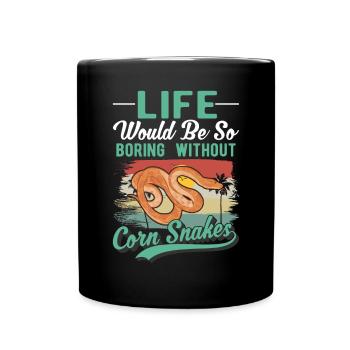 Corn Snake Cadeau Corn Snake - Mug uni - noir - Devant