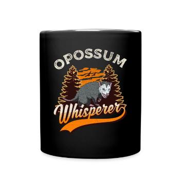 Opossum Whisperer Opossum Whisperer Marsupial - Mug uni - noir - Devant