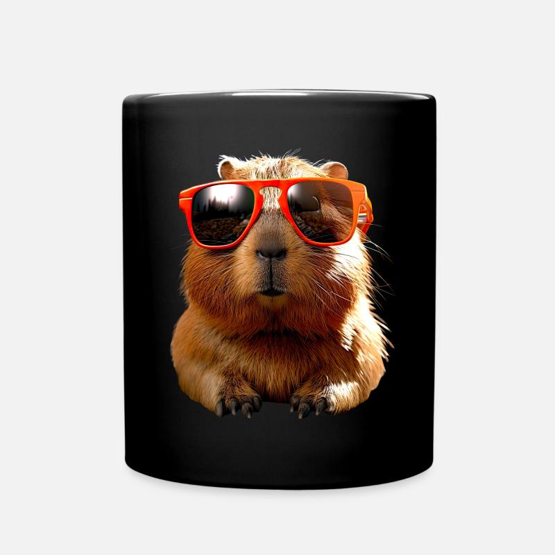 Lunettes de soleil Capybara Be Capy Capybara rongeur - Mug uni - noir