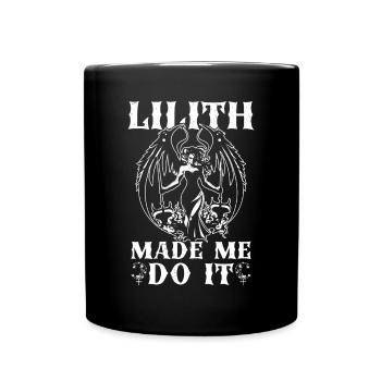 Lilith, Demon, Gothic, Mythology, Folklore, - Full Colour Mug - black - Front
