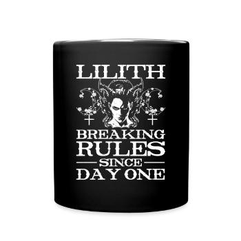 Lilith, Demon, Gothic, Mythology, Folklore, - Full Colour Mug - black - Front