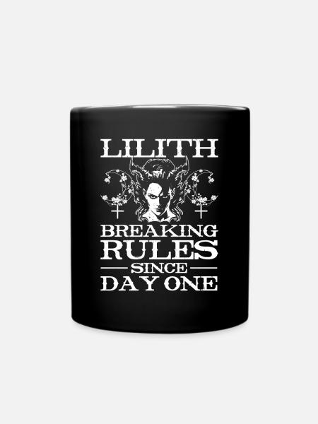 Lilith, Dämon, Gothic, Mythologie, Folklore, - Tasse einfarbig - Schwarz