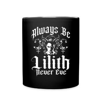 Lilith, Demon, Gothic, Mythology, Folklore, - Full Colour Mug - black - Front