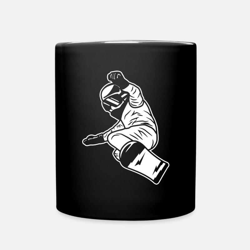 Snowboard Junge - Tasse einfarbig - Schwarz