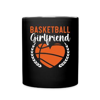 Basketball Girlfriend Love Couple Relationship - Mug uni - noir - Devant