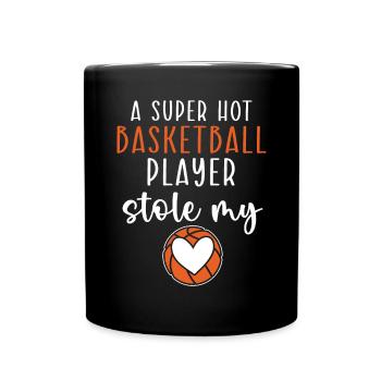 Basketball Girlfriend Love Couple Relationship - Mug uni - noir - Devant