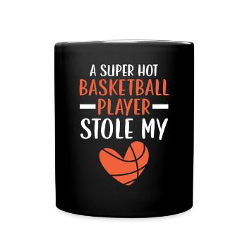 Basketball Girlfriend Love Couple Relationship - Mug uni - noir - Devant