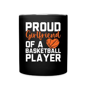 Basketball Girlfriend Love Couple Relationship - Mug uni - noir - Devant