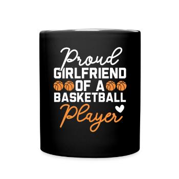 Basketball Girlfriend Love Couple Relationship - Mug uni - noir - Devant