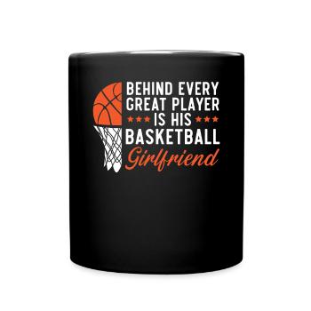 Basketball Girlfriend Love Couple Relationship - Mug uni - noir - Devant