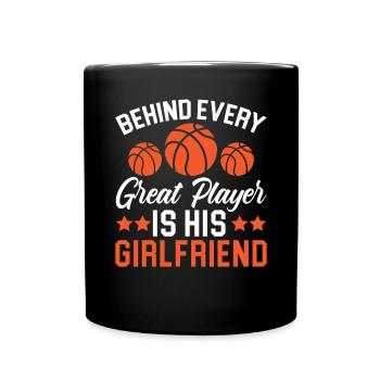 Basketball Girlfriend Love Couple Relationship - Mug uni - noir - Devant