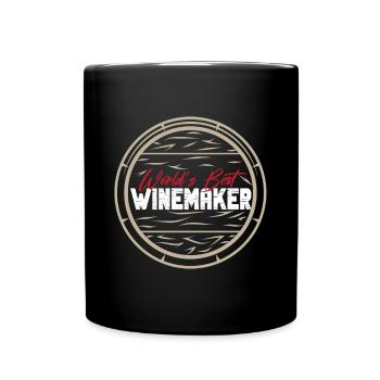 Winzer Wein Spruch für Weinliebhaber - Tasse einfarbig - Schwarz - Vorne