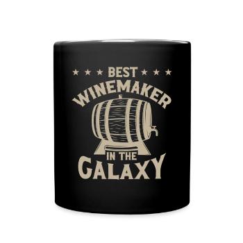 Winzer Wein Spruch für Weinliebhaber - Tasse einfarbig - Schwarz - Vorne