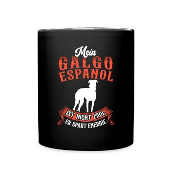 Galgo Español n’est pas un lévrier espagnol paresseux - Mug uni - noir - Devant