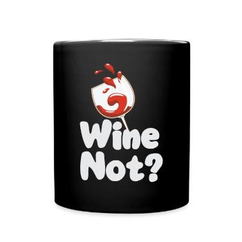 Winzer Wein Spruch für Weinliebhaber - Tasse einfarbig - Schwarz - Vorne