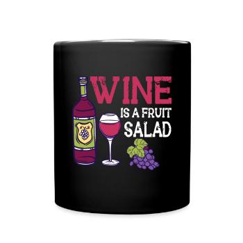 Winzer Wein Spruch für Weinliebhaber - Tasse einfarbig - Schwarz - Vorne