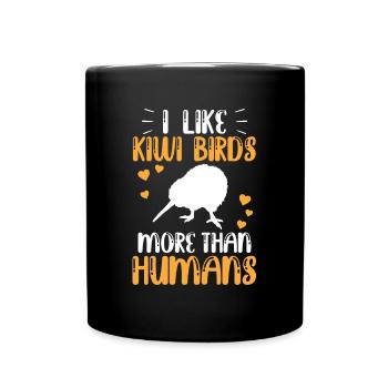 Kiwi bird more like New Zealand kiwi - Full Colour Mug - black - Front