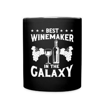 Winzer Wein Spruch für Weinliebhaber - Tasse einfarbig - Schwarz - Vorne