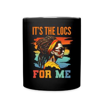 C’est The Locs For Me - Afro Hair Black American - Mug uni - noir - Devant