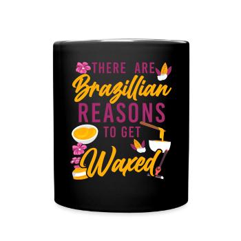Cute Esthetician Skincare - Full Colour Mug - black - Front