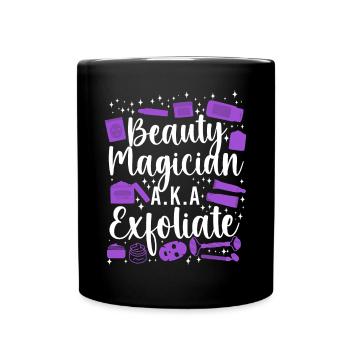 Soins de la peau d’esthéticienne agréée mignonne - Mug uni - noir - Devant