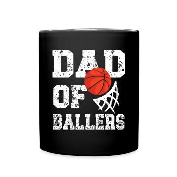 Basketball Spruch Motiv I Basketballer - Tasse einfarbig - Schwarz - Vorne