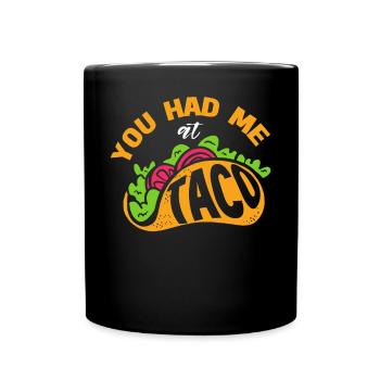 Taco Somberero Mexican Mexico Latino - Full Colour Mug - black - Front