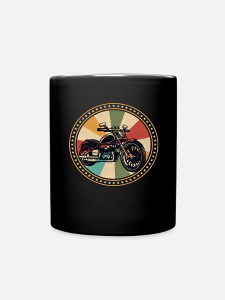 Motorrad Vintage Motorrad Retro Motorrad - Tasse einfarbig - Schwarz