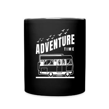 Camping Caravan Motorhome Camper Saying - Full Colour Mug - black - Front