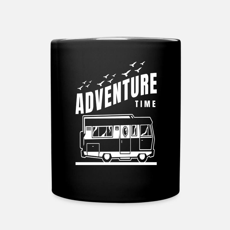 Camping Caravan Motorhome Camper Saying - Full Colour Mug - black
