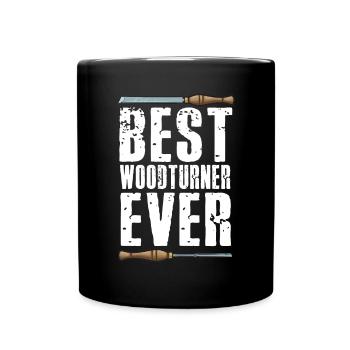 Turning Wood Lathe Lathe - Full Colour Mug - black - Front