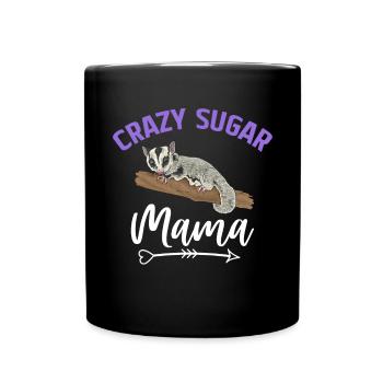 Short-headed glider Sugar Glider - Full Colour Mug - black - Front