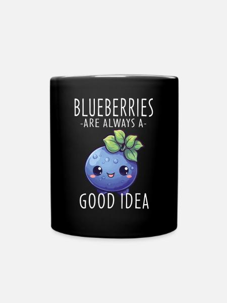 Myrtille Kawaii - Mug uni - noir
