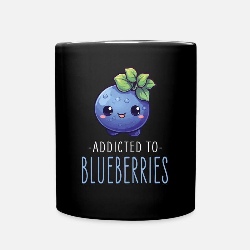 Myrtille Kawaii - Mug uni - noir