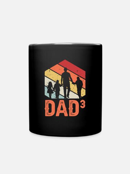 Dad High 3 - Tasse einfarbig - Schwarz