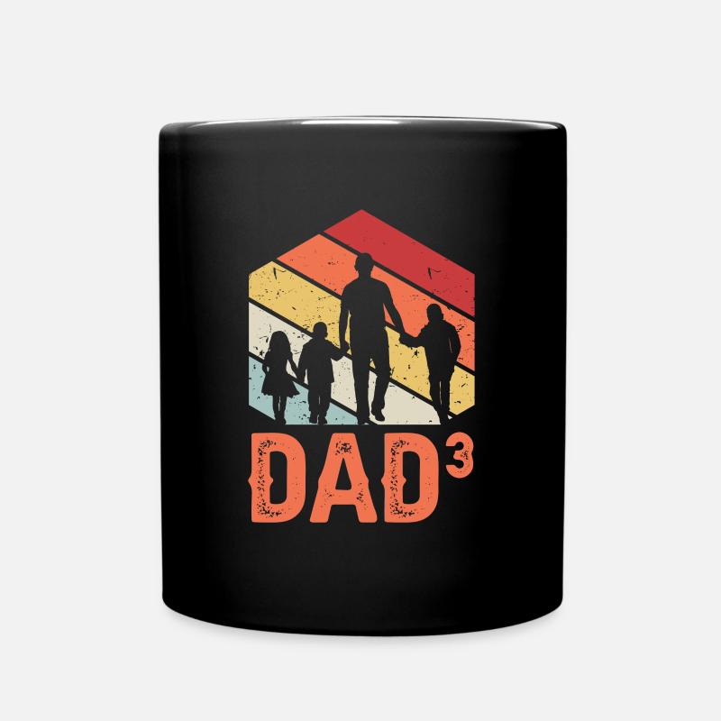 Dad High 3 - Tasse einfarbig - Schwarz