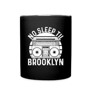 Cool Retro No Sleep Til Brooklyn, Old School Porta - Full Colour Mug - black - Front