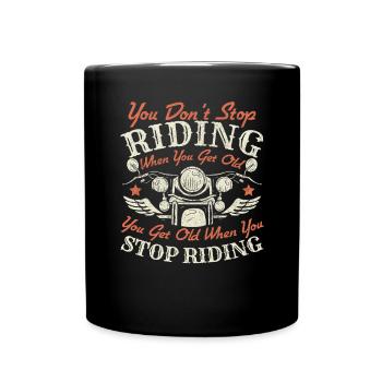 Motorbike Bike Rider Motorcycle Lover - Full Colour Mug - black - Front