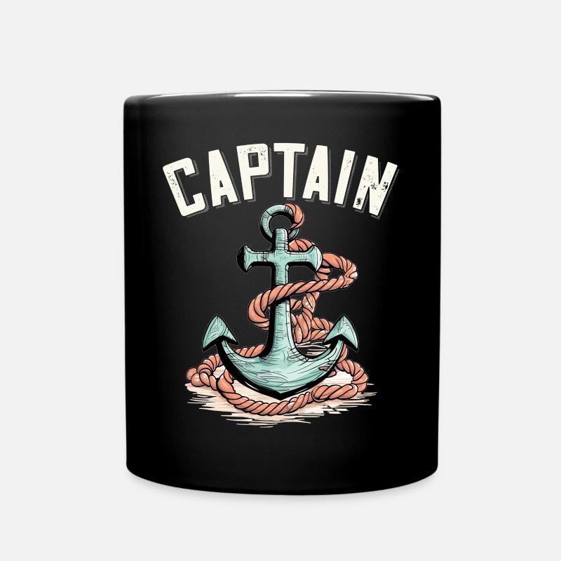 Rafting Boot fahren Berge Wildwasser Bootfahren - Tasse einfarbig - Schwarz