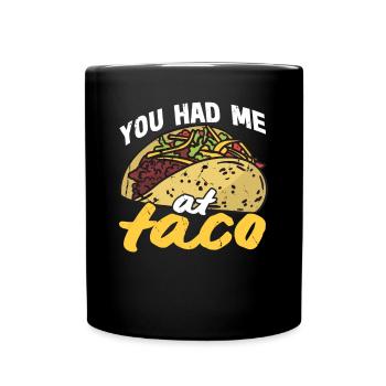 Taco Somberero Mexican Mexico Latino - Full Colour Mug - black - Front