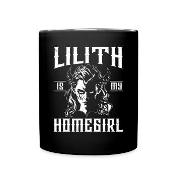 Lilith, Demon, Gothic, Mythology, Folklore, - Full Colour Mug - black - Front