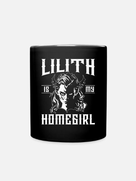 Lilith, Dämon, Gothic, Mythologie, Folklore, - Tasse einfarbig - Schwarz