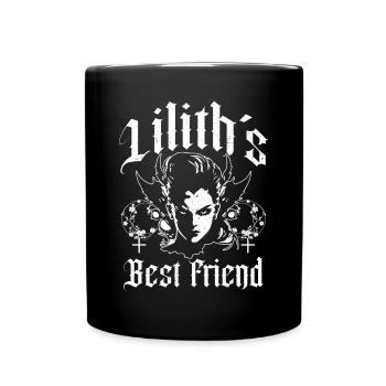 Lilith, Demon, Gothic, Mythology, Folklore, - Full Colour Mug - black - Front