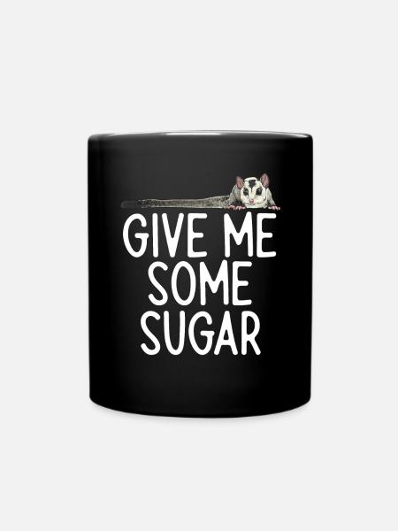 Kurzkopfgleitbeutler Sugar Glider - Tasse einfarbig - Schwarz
