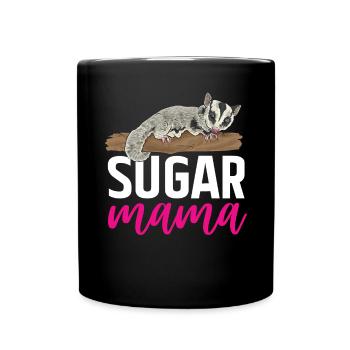 Short-headed glider Sugar Glider - Full Colour Mug - black - Front