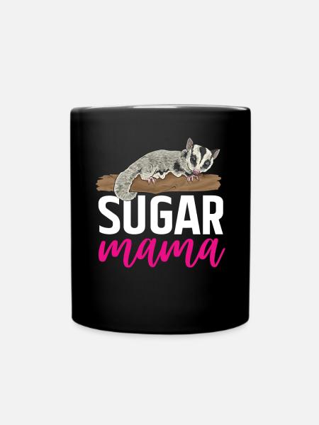 Kurzkopfgleitbeutler Sugar Glider - Tasse einfarbig - Schwarz